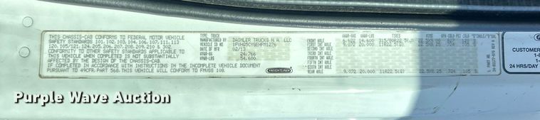 image for item KH9659 2014 Freightliner  108SD utility / service truck