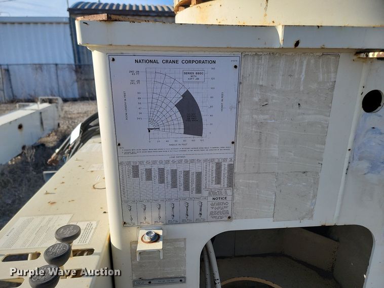 image for item LA9683 National Crane Corporation  Series 800C truck mounted crane