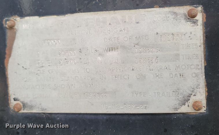 image for item LA9712 1975 Fruehauf  end dump trailer