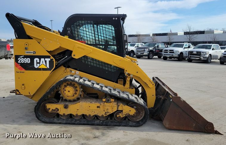 image for item LC9832 2018 Caterpillar 289D tracked skid steer loader
