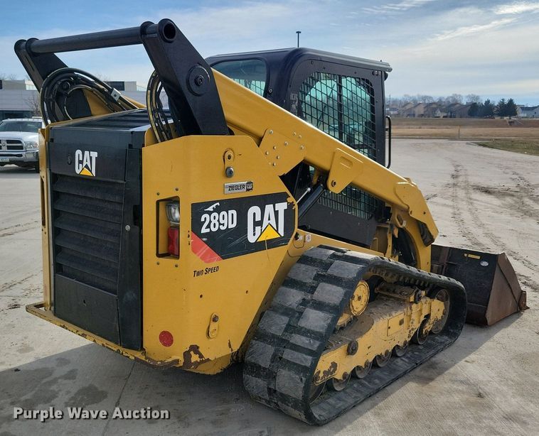 image for item LC9832 2018 Caterpillar 289D tracked skid steer loader