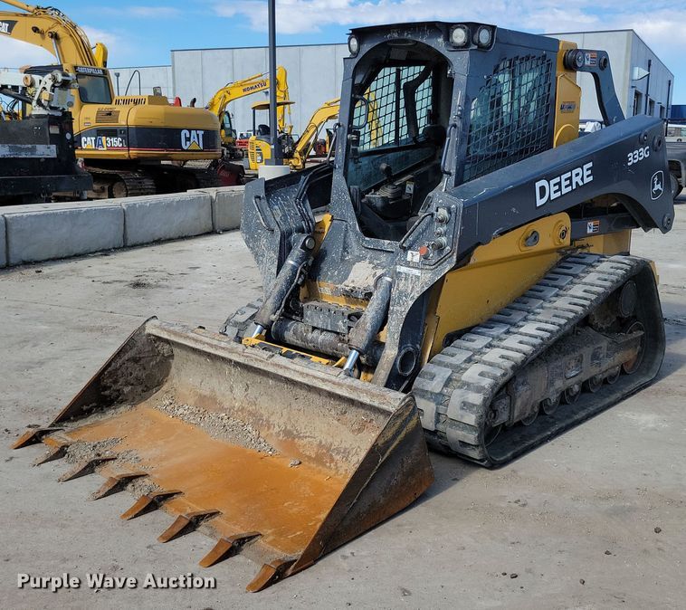 image for item LC9839 2017 John Deere 333G tracked skid steer loader