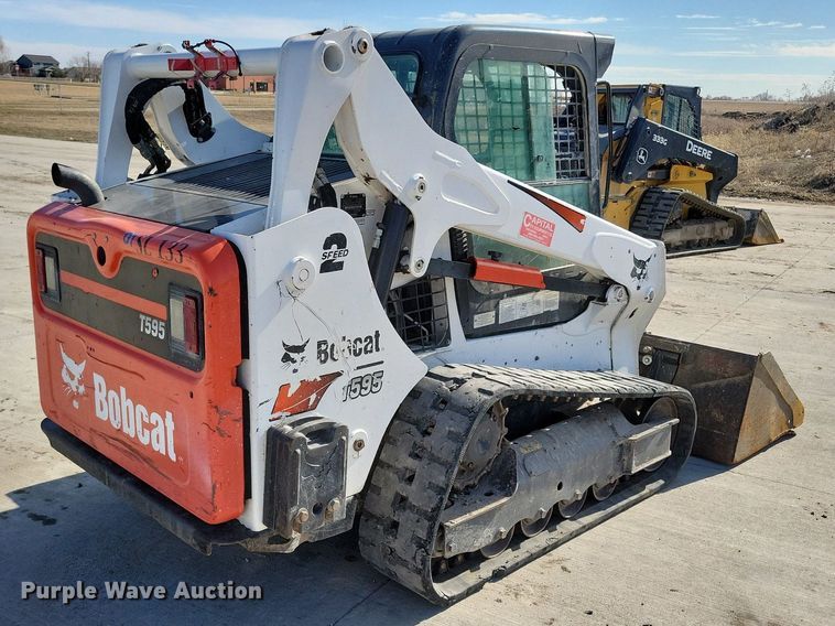 image for item LC9840 2019 Bobcat T595 tracked skid steer loader
