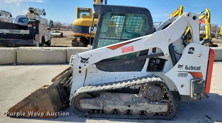 image for item LC9840 2019 Bobcat T595 tracked skid steer loader