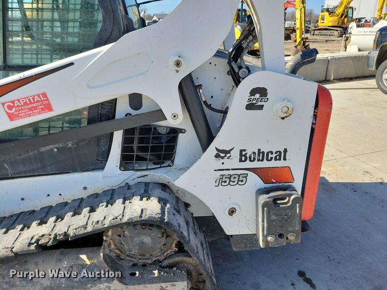 image for item LC9840 2019 Bobcat T595 tracked skid steer loader