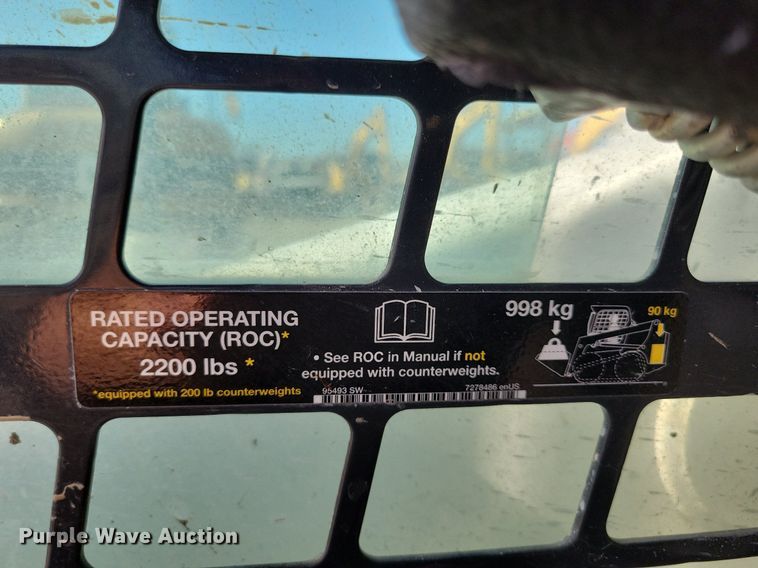 image for item LC9840 2019 Bobcat T595 tracked skid steer loader