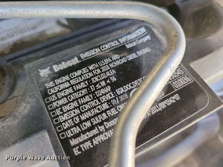 image for item LC9840 2019 Bobcat T595 tracked skid steer loader