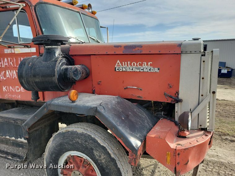 image for item LC9849 1978 Autocar Constructor truck cab and chassis