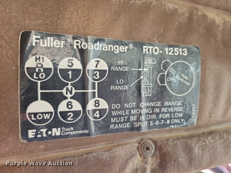 image for item LC9849 1978 Autocar Constructor truck cab and chassis