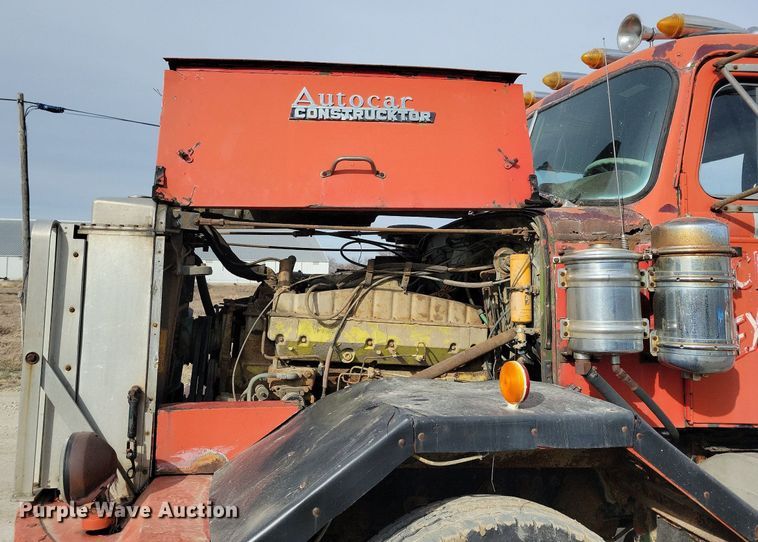 image for item LC9849 1978 Autocar Constructor truck cab and chassis