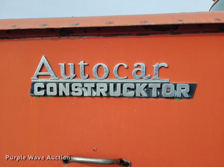 image for item LC9849 1978 Autocar Constructor truck cab and chassis