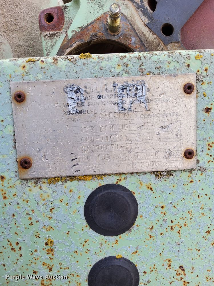 image for item LC9850 Sullair 185DPQJD air compressor