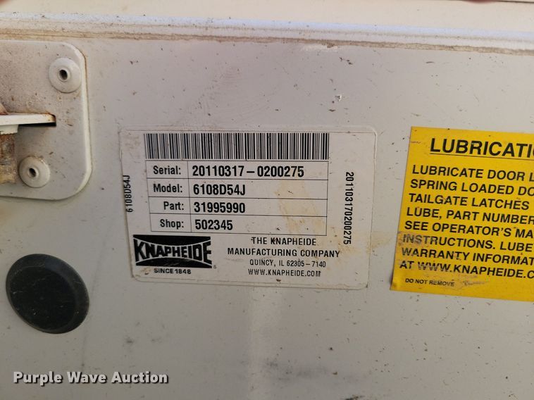 image for item LC9865 2011 Ford F450 Super Duty XL Crew Cab utility / service truck