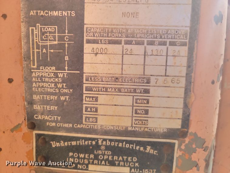 image for item LD9122 Clark C500 forklift