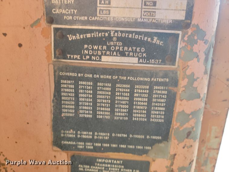 image for item LD9122 Clark C500 forklift