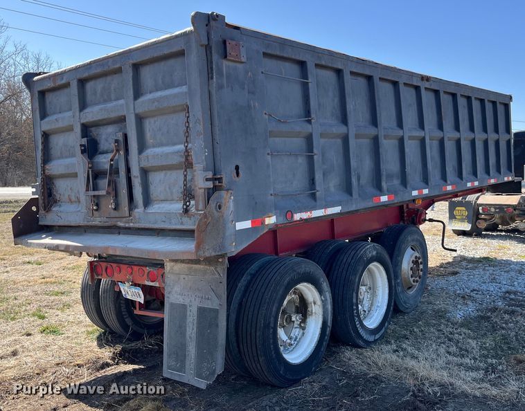 image for item LE9025 1995 Palmer TA-26F end dump trailer