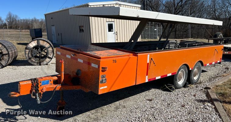 image for item LE9030 1979 A.B. Chance H/S hot stick utility trailer