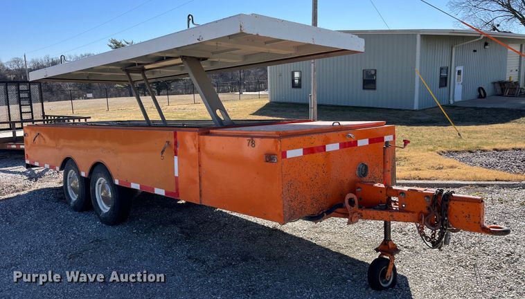 image for item LE9030 1979 A.B. Chance H/S hot stick utility trailer