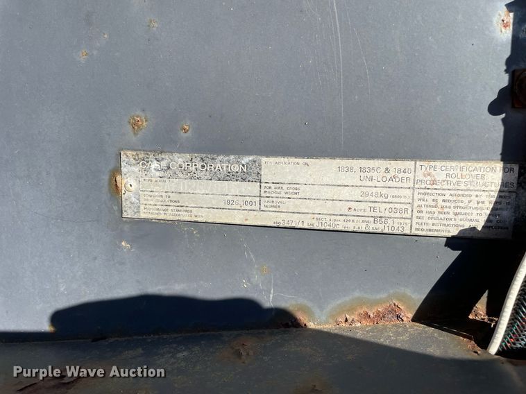 image for item LV9996 1999 Case 1840 skid steer loader