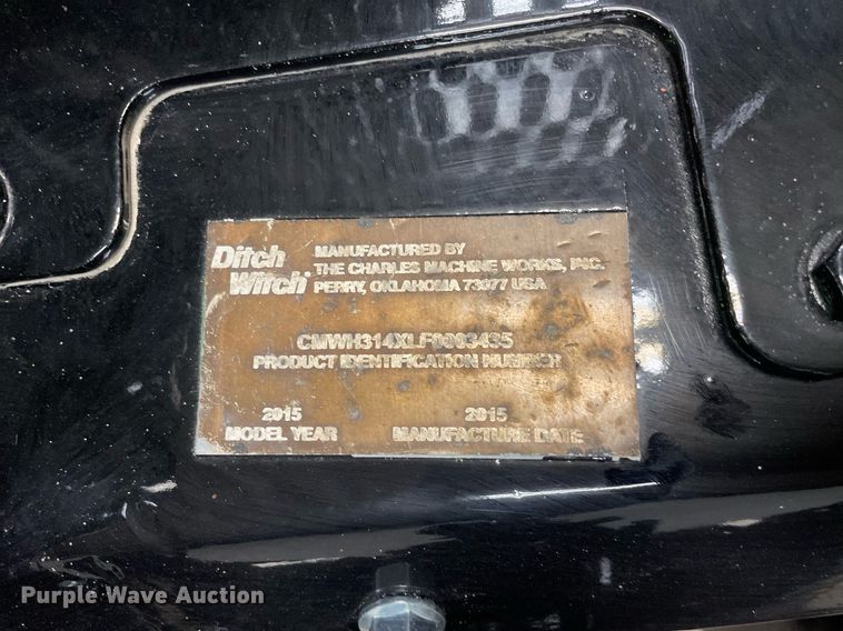 image for item LW9000 2015 Ditch Witch  RT45 trencher