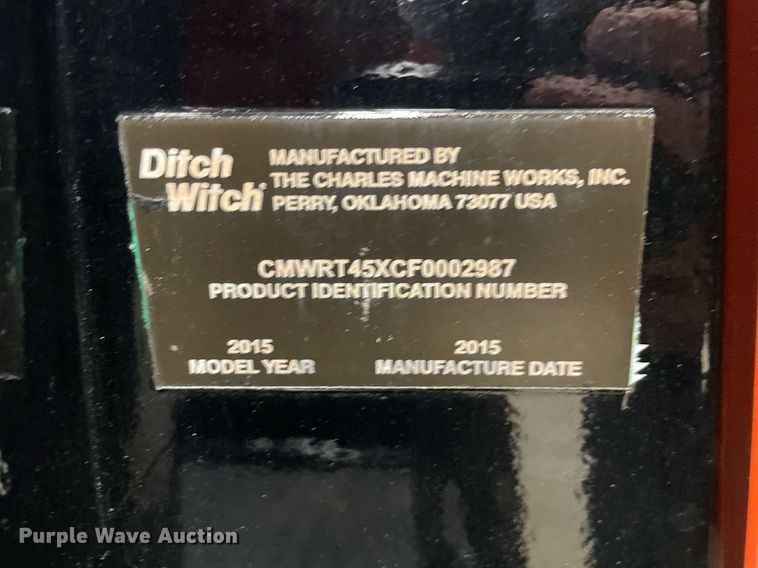 image for item LW9000 2015 Ditch Witch  RT45 trencher