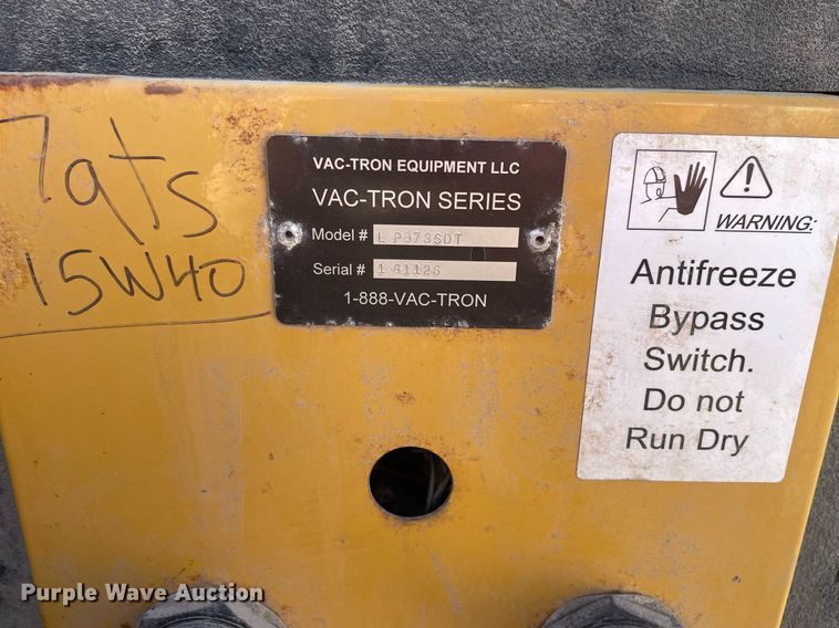 image for item LW9002 2016 Vermeer LP873SDT vacuum excavator