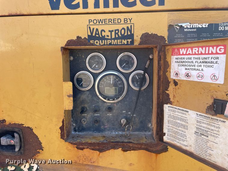 image for item LW9002 2016 Vermeer LP873SDT vacuum excavator