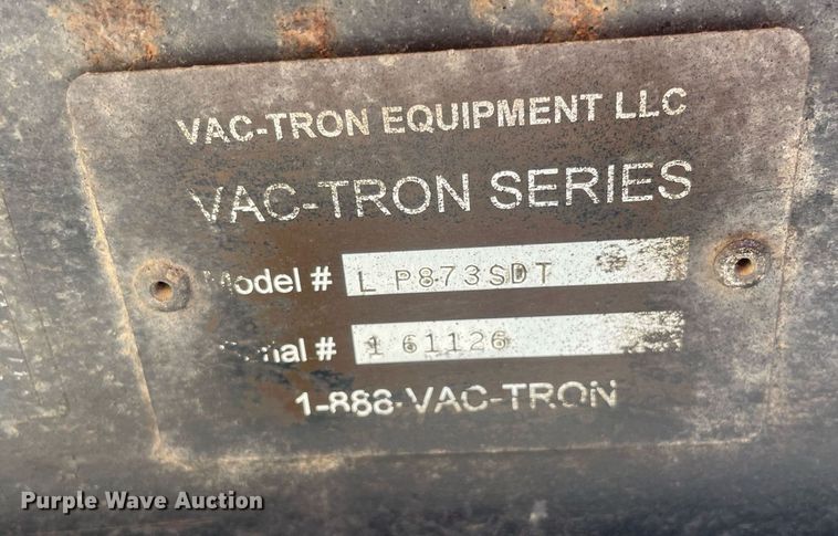 image for item LW9002 2016 Vermeer LP873SDT vacuum excavator