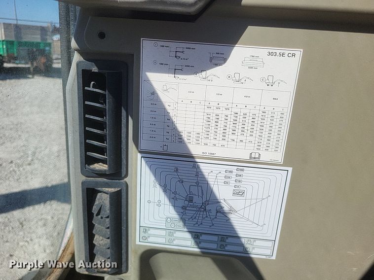 image for item MI9988 2014 Caterpillar 303.5E CR mini excavator