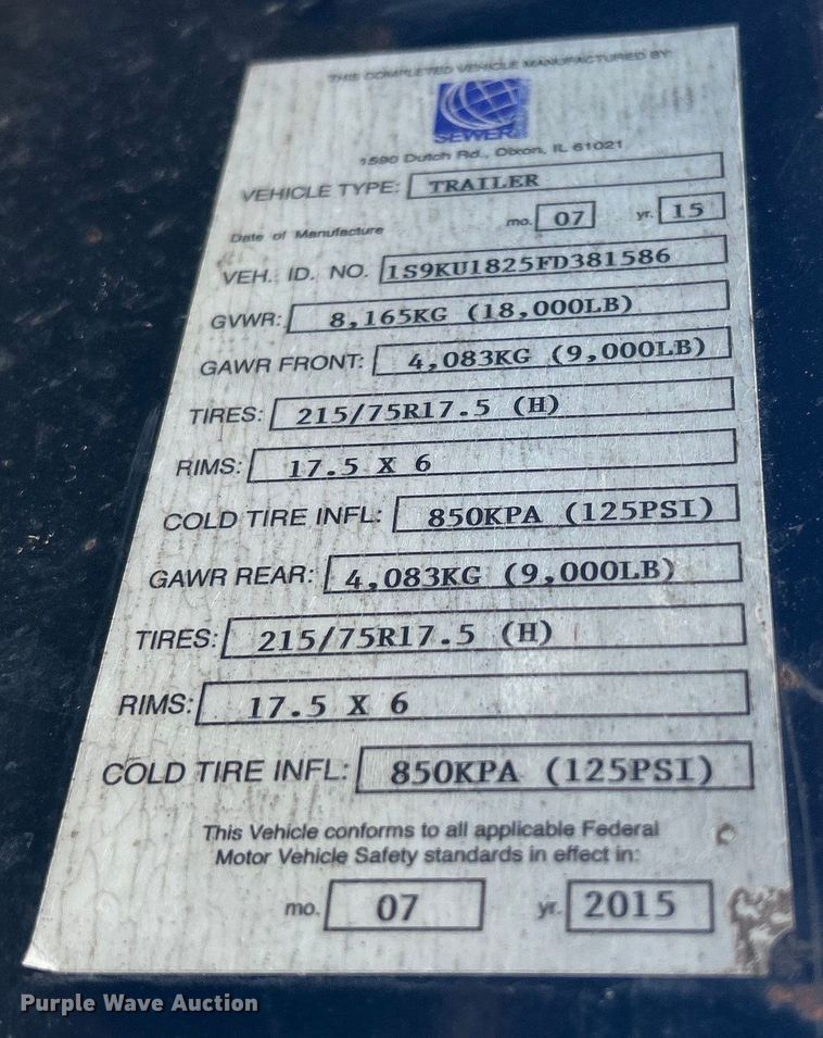 image for item MO9180 2015 Sewer Equipment  RamVac HX-3000 vacuum excavator