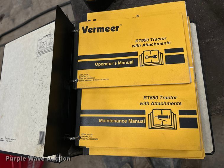 image for item MO9193 2008 Vermeer  RT650 trencher