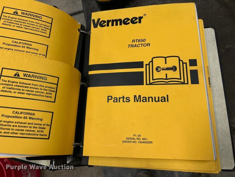 image for item MO9193 2008 Vermeer  RT650 trencher