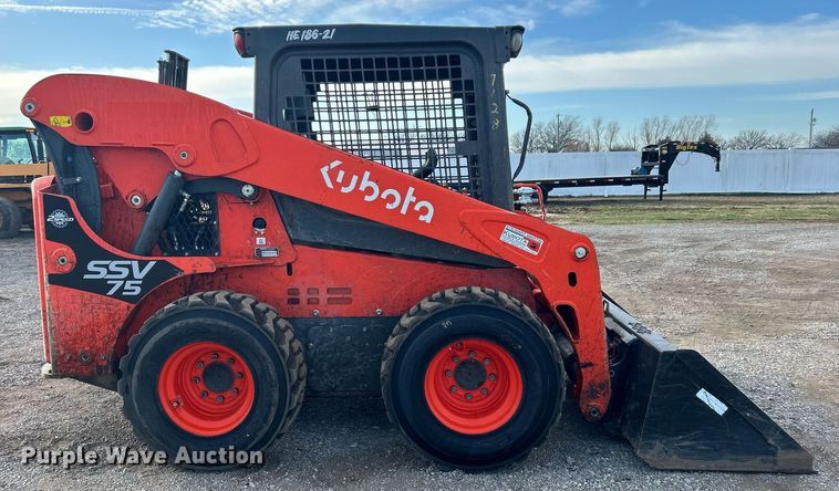 image for item NB9328 2021 Kubota SSV75 skid steer loader