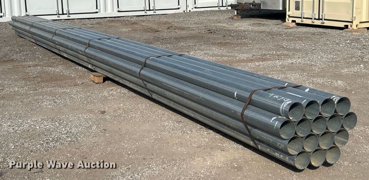 image for item NB9331  Approximately 16 galvanized pipes