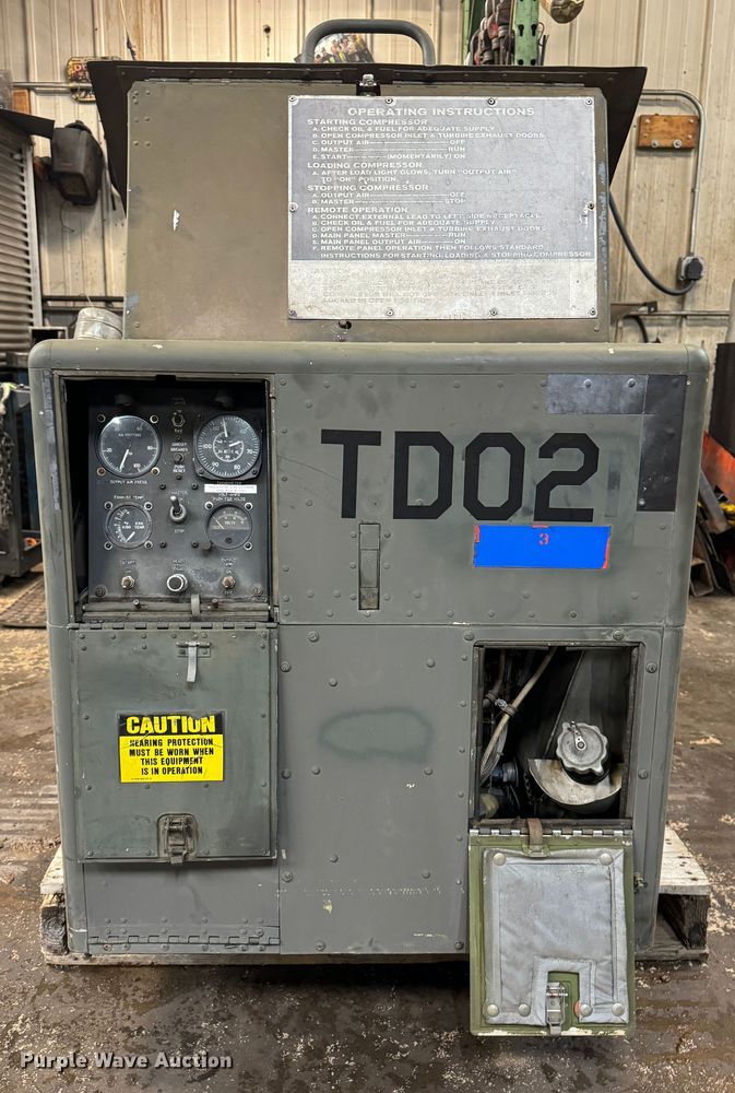 image for item NB9512 USAF jet engine compressor 