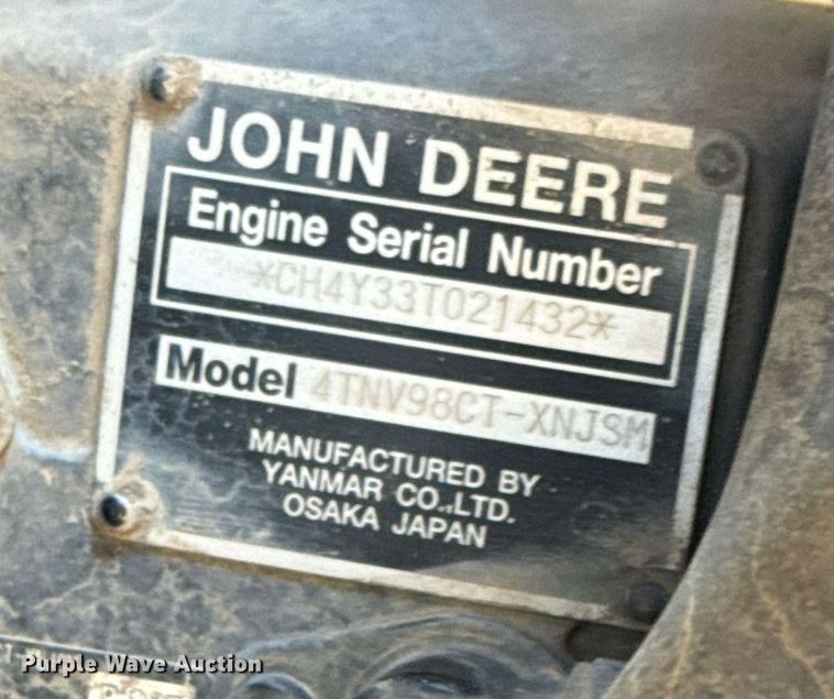 image for item NF9293 2019 John Deere 325G tracked skid steer loader