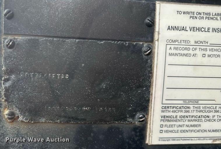 image for item NF9340 1993 Clement roll-off container trailer