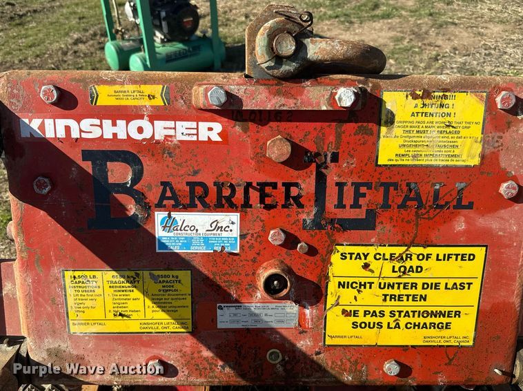 image for item NF9364 Kinshofer Barrier Liftall lifter