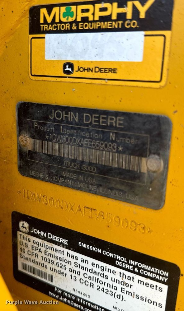 image for item NF9367 2014 John Deere 300D Series II haul truck