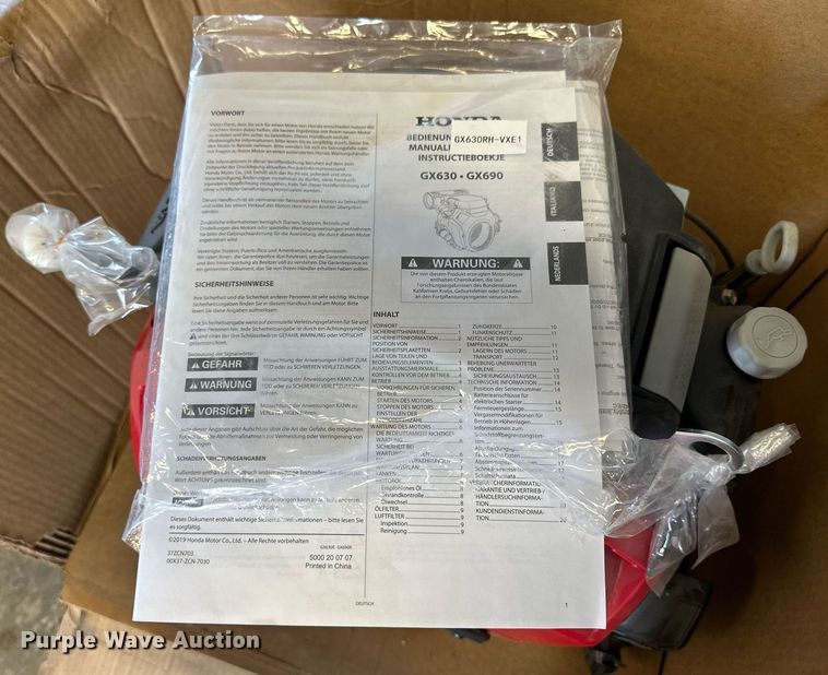 image for item NJ9376 Honda GX630 engine