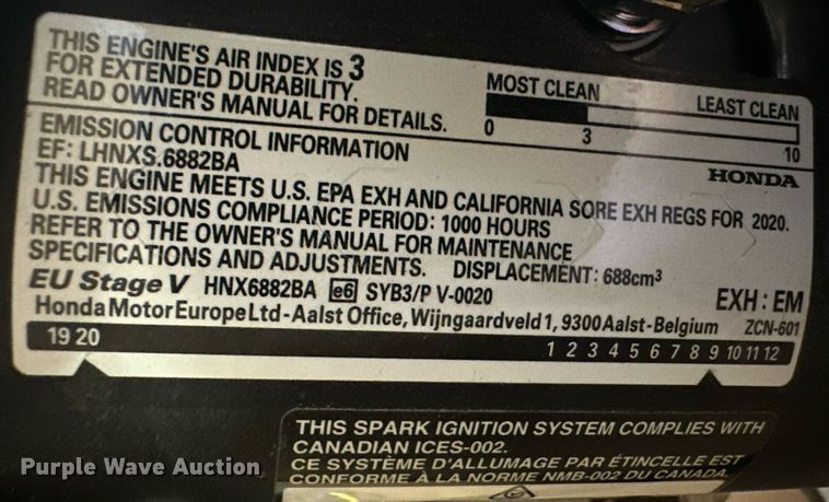 image for item NJ9376 Honda GX630 engine