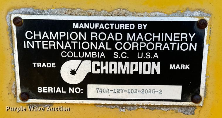 image for item NJ9382 1990 Champion 740A motor grader