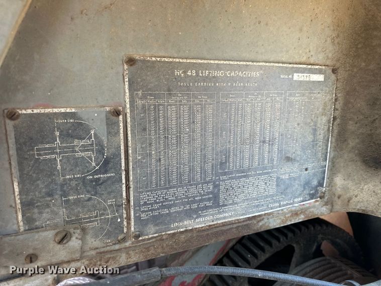 image for item NJ9401 Link-Belt HC-48 crane