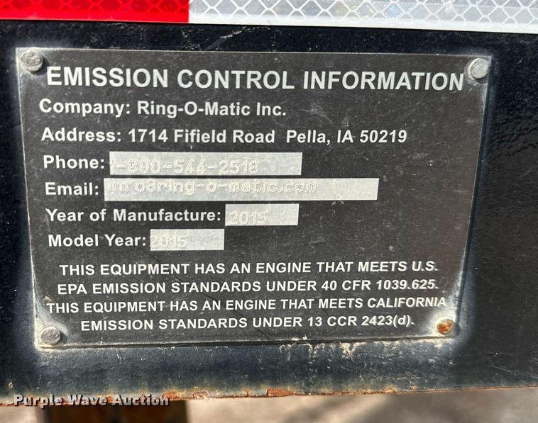 image for item NL9373 2015 Ring-O-Matic 1300 vacuum excavator