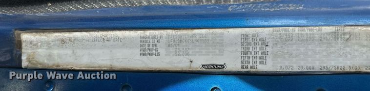 image for item NU9467 2005 Freightliner  Century Class S/T dump truck