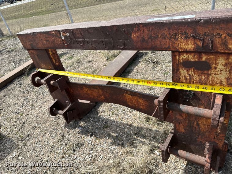 image for item NU9486 Shop built  backhoe forks