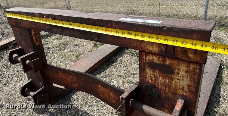 image for item NU9486 Shop built  backhoe forks