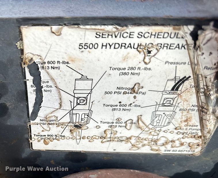 image for item NU9512 Melroe 55010 skid steer breaker