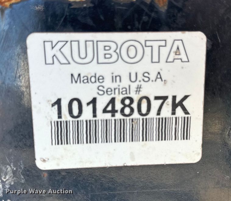 image for item NU9548 Kubota SG2584 skid steer grader