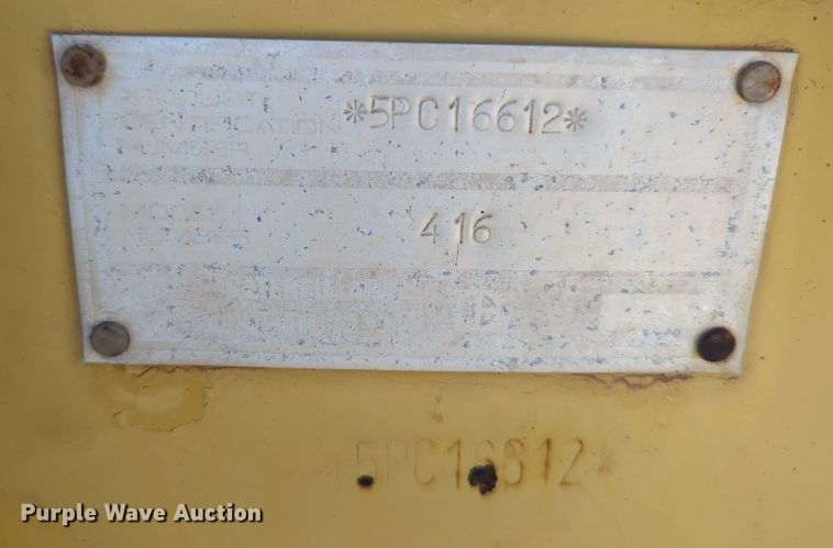 image for item NZ9354 1992 Caterpillar 416 backhoe